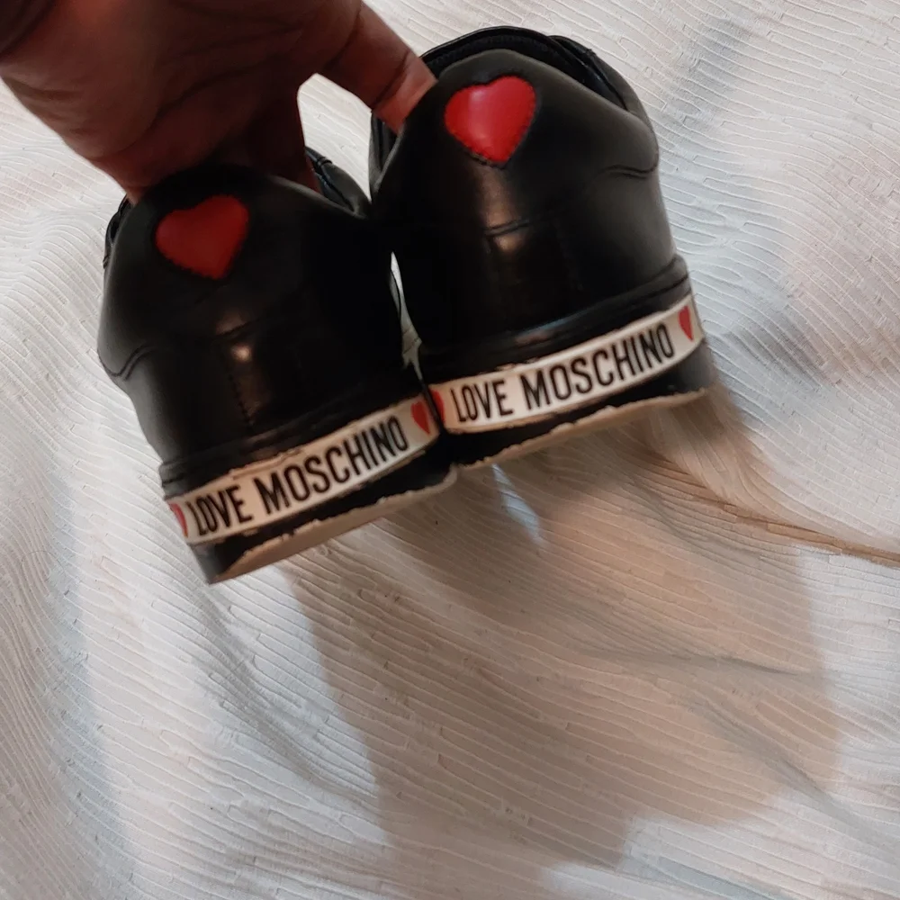 Love Moschino Black and White Sneakers Size 39